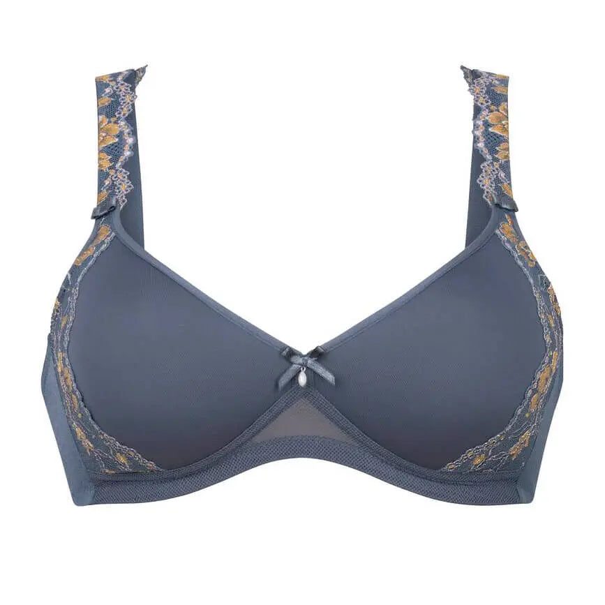 Spitzen BH mit Spacerschale aus der Lingerie-Serie COLETTE von der Marke Rosa Faia, Farbe: sky grey, Produktfoto