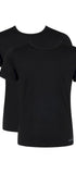 T-Shirt im 2er Pack aus der Männerunterwäsche-Serie GO ABC 2.0 von der Marke Sloggi men, Farbe: black, Produktfoto