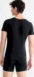 T-Shirt im 2er Pack aus der Männerunterwäsche-Serie GO ABC 2.0 von der Marke Sloggi men, Farbe: black, Rückansicht