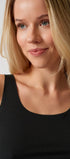 Tank Top aus der nahtlosen Unterwäsche-Serie ADVANTAGE MODAL INVISIBLE von der Marke Skiny, Farbe: black, Detailansicht