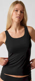 Tank Top aus der nahtlosen Unterwäsche-Serie ADVANTAGE MODAL INVISIBLE von der Marke Skiny, Farbe: black, Vorderansicht
