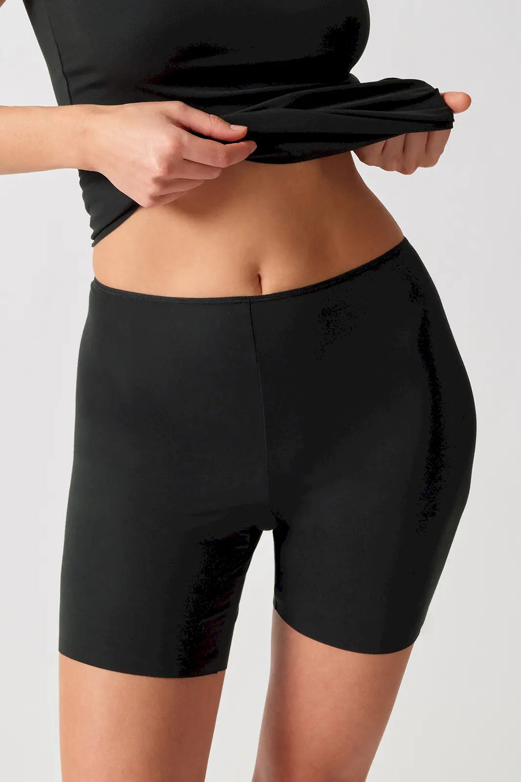 Biker aus der nahtlosen Unterwäsche-Serie ADVANTAGE MODAL INVISIBLE von der Marke Skiny, Farbe: black, Vorderansicht