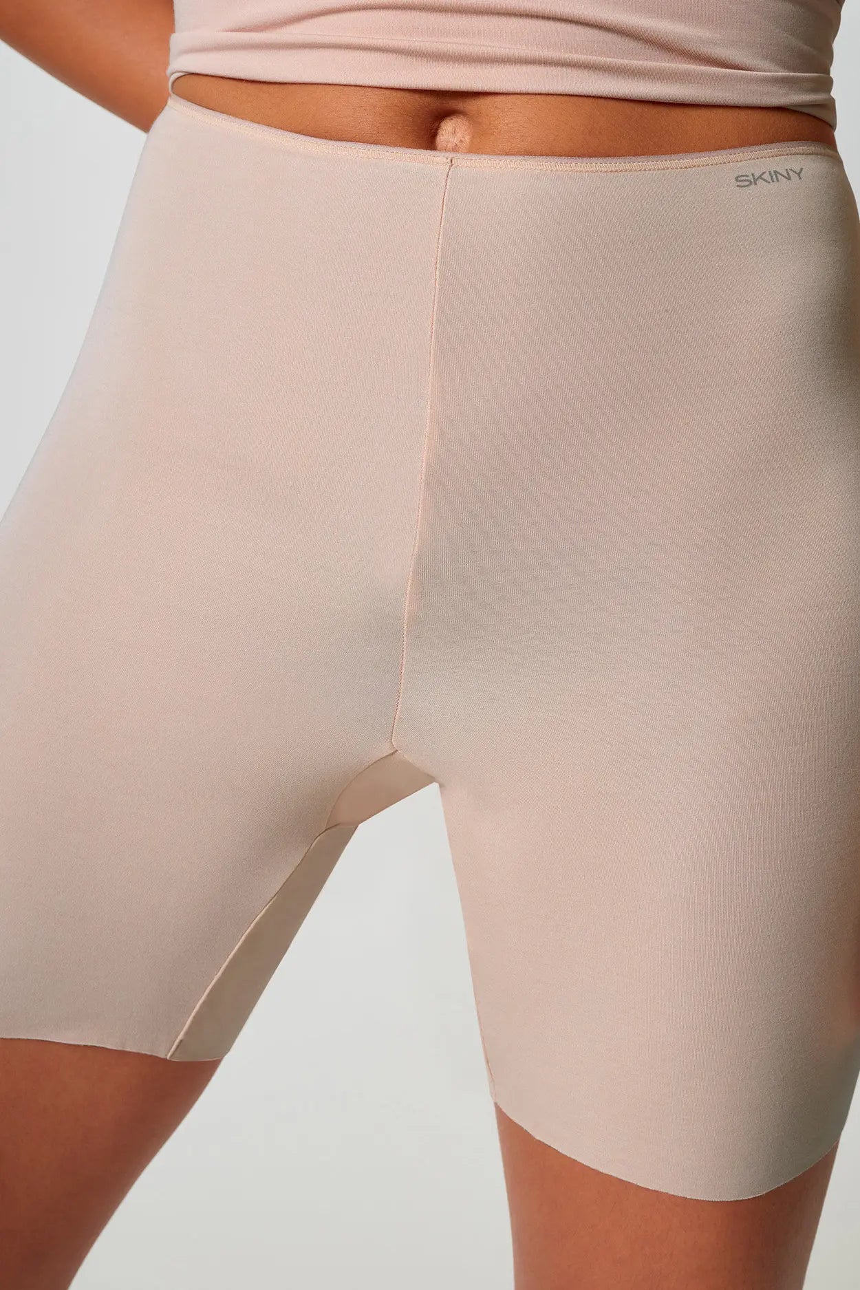 Biker aus der nahtlosen Unterwäsche-Serie ADVANTAGE MODAL INVISIBLE von der Marke Skiny, Farbe: beige, Detailansicht