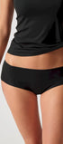 Panty aus der nahtlosen Unterwäsche-Serie ADVANTAGE MODAL INVISIBLE von der Marke Skiny, Farbe: black, Vorderansicht