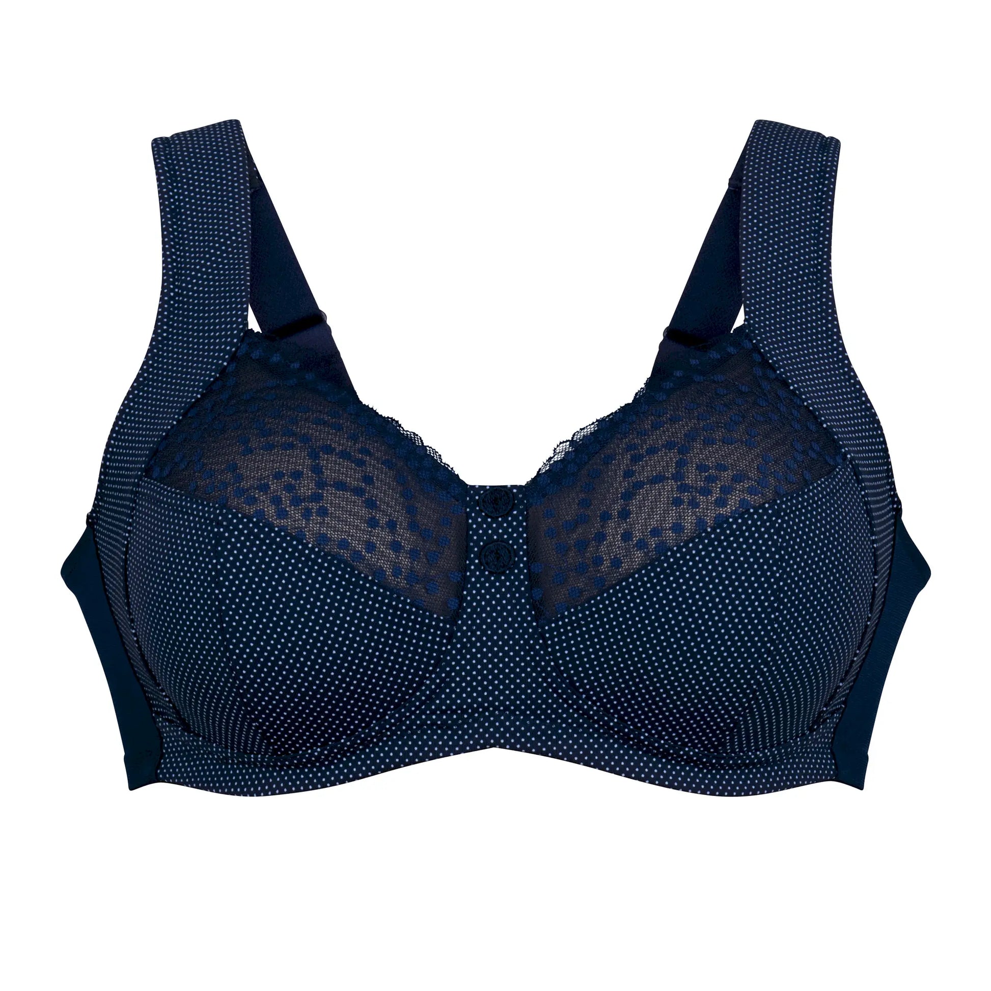 Romantischer Entlastungs-BH aus der Unterwäsche-Serie ORELY von der Marke Anita, Farbe: maritim blue, Produktfoto