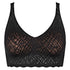 Romantischer Bralette aus der Bodywear-Serie ZERO FEEL BLISS von der Marke Sloggi, Farbe: black, Produktfoto