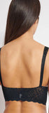 Romantischer Bralette aus der Bodywear-Serie ZERO FEEL BLISS von der Marke Sloggi, Farbe: black, Rückansicht