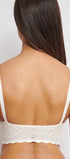 Romantischer Bralette aus der Bodywear-Serie ZERO FEEL BLISS von der Marke Sloggi, Farbe: silk white, Rückansicht