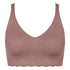 Romantischer Bralette aus der Bodywear-Serie ZERO FEEL BLISS von der Marke Sloggi, Farbe: cacao, Produktfoto