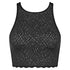 Crop Top aus der romantischen Bodywear-Serie ZERO FEEL BLISS von der Marke Sloggi, Farbe: black, Produktfoto
