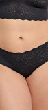 Hipster aus der romantischen Bodywear-Serie ZERO FEEL BLISS von der Marke Sloggi, Farbe: black, Vorderansicht