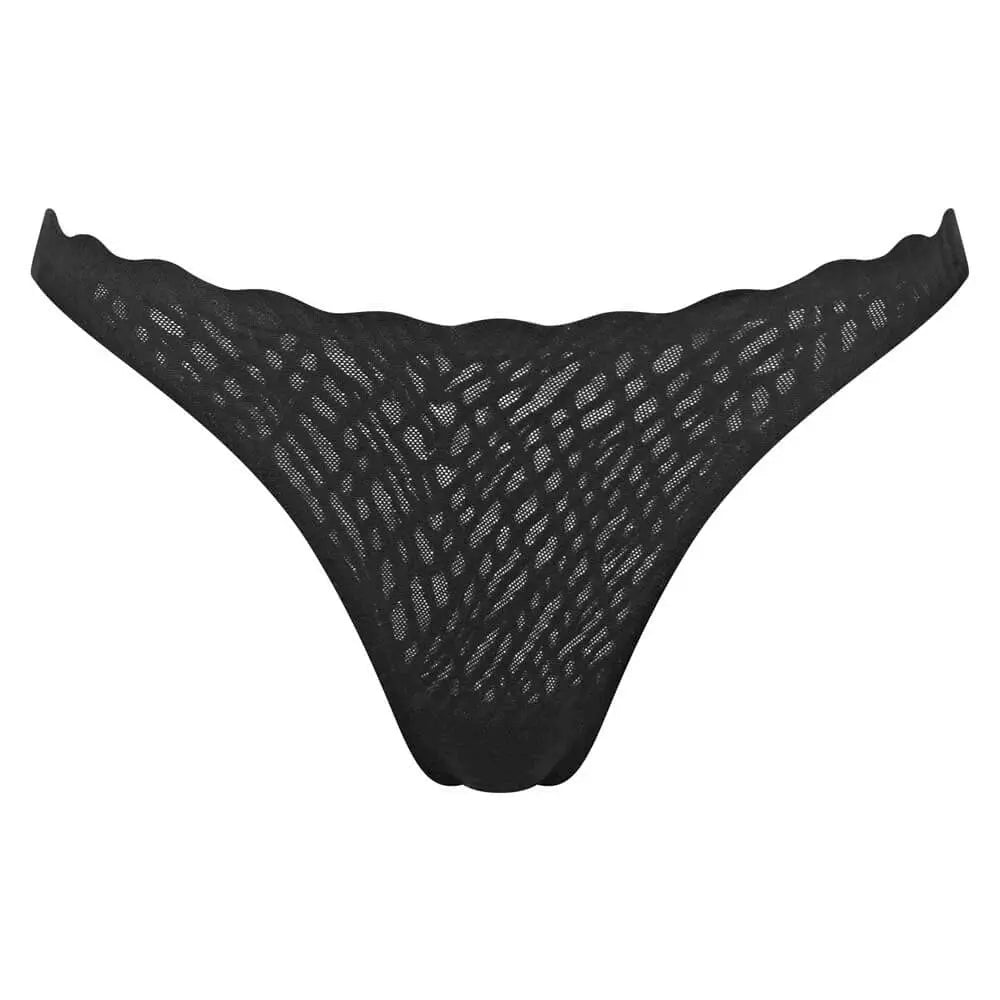 String aus der romantischen Bodywear-Serie ZERO FEEL BLISS von der Marke Sloggi, Farbe: black, Produktfoto