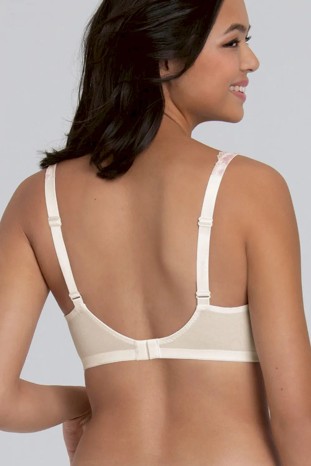 Spitzen BH mit Spacerschale aus der Lingerie-Serie COLETTE von der Marke Rosa Faia, Farbe: crystal, Rückansicht