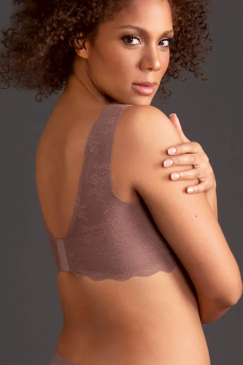 Bralette aus der Wäsche-Serie ESSENTIALS LACE von der Marke Anita, Farbe: berry, Rückansicht