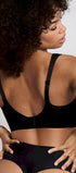 Soft BH mit Schale aus der Dessous-Serie EVE von der Marke Rosa Faia, Farbe: schwarz, Rückansicht