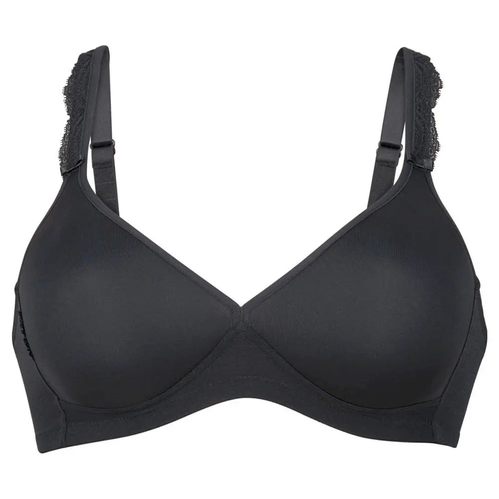 Soft BH mit Spacerschale aus der feminine Wäsche-Serie SELMA von der Marke Rosa Faia, Farbe: schwarz, Produktfoto