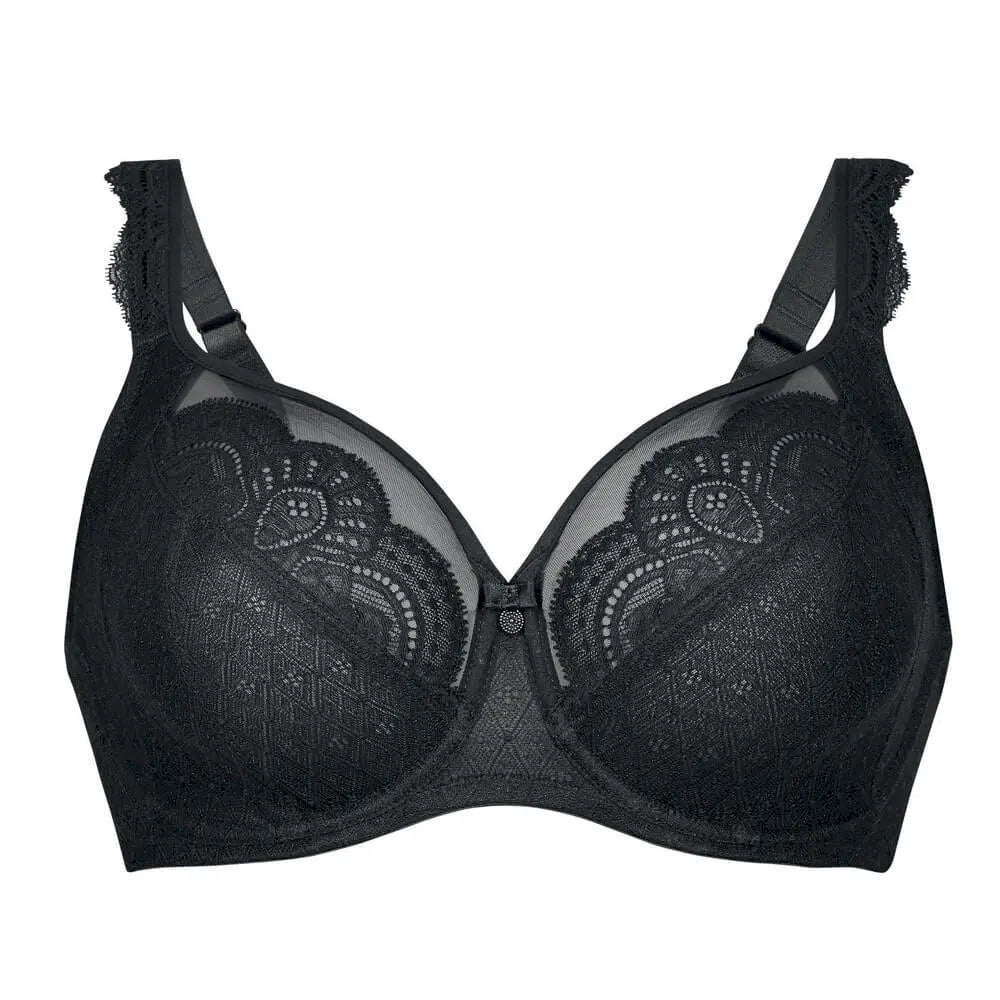 Big Cup Bügel BH aus der Wäsche-Serie SELMA von der Marke Rosa Faia, Farbe: schwarz, Produktfoto