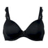 Femininer Bügel-BH mit Spacerschale aus der Wäsche-Serie SELMA von der Marke Rosa Faia, Farbe: schwarz, Produktfoto