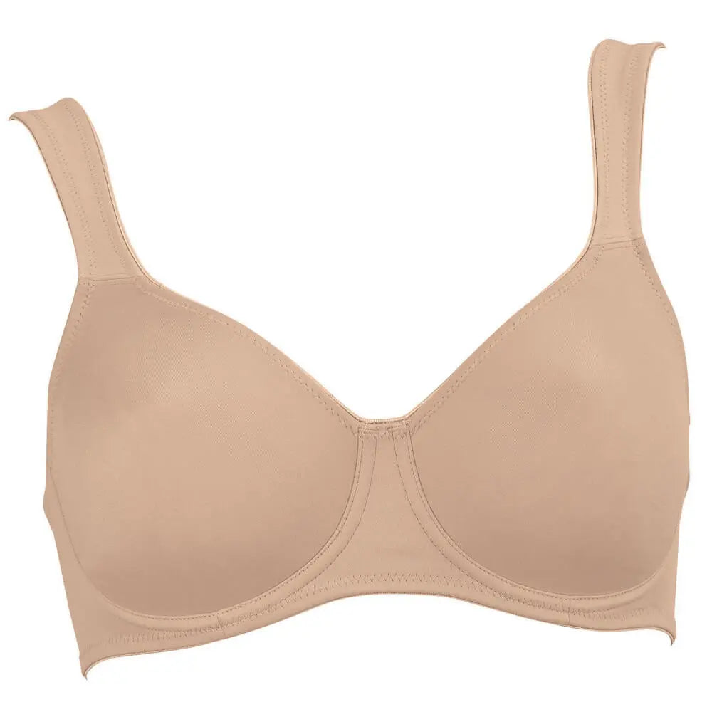 Bügel BH aus der puristischen Unterwäsche-Serie TWIN von der Marke Rosa Faia, Farbe: deep sand, Produktfoto