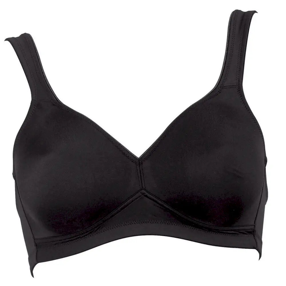 Komfort BH aus der puristischen Unterwäsche-Serie TWIN von der Marke Rosa Faia, Farbe: schwarz, Produktfoto