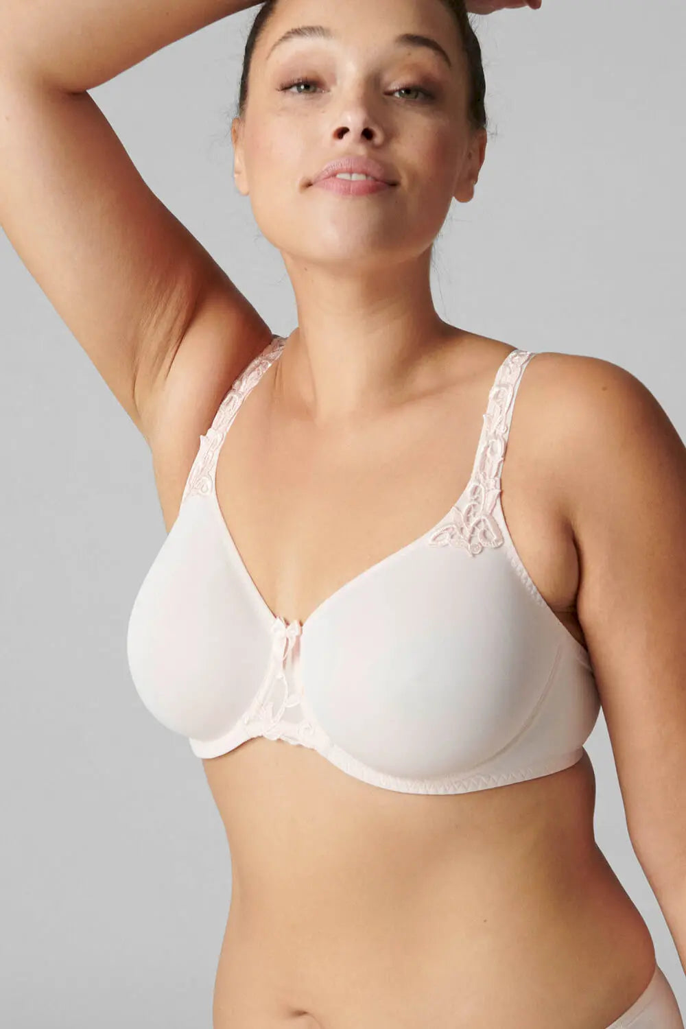 Bügel BH mit extra Halt aus der Dessous-Serie ANDORA von der Marke Simone Perele, Farbe: puder, Seitenansicht
