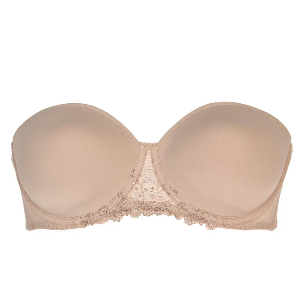 Trägerloser BH aus der Dessous-Serie DÉLICE von der Marke Simone Perele, Farbe: haut, Produktfoto