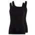 Tank Top im 2er Pack aus der Basicwäsche-Serie COTTON ADVANTAGE von der Marke Skiny, Farbe: black, Produktfoto