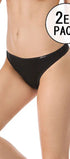 String im 2er Pack aus der Basicwäsche-Serie COTTON ADVANTAGE von der Marke Skiny, Farbe: black, Seitenansicht