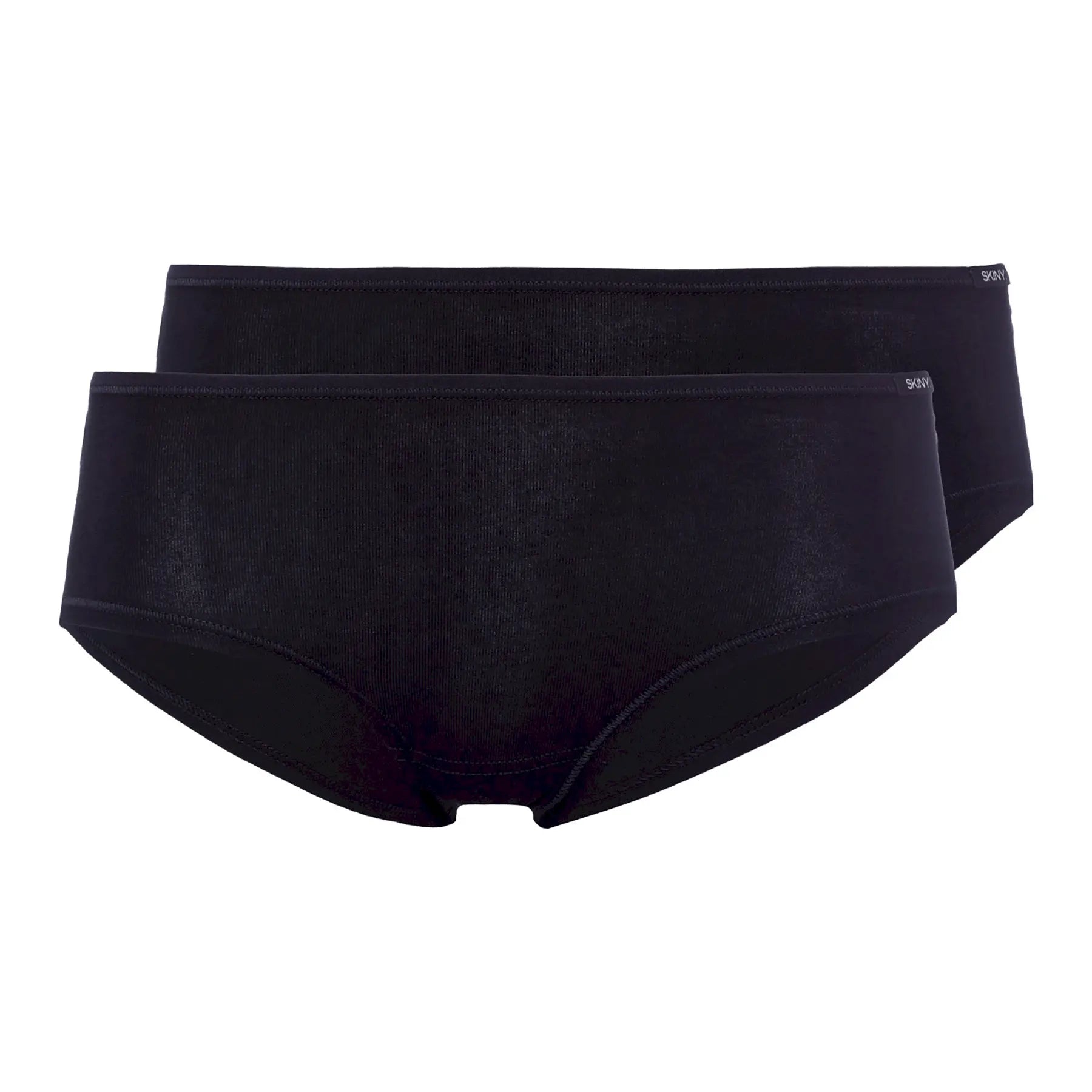 Panty im 2er Pack aus der Basicwäsche-Serie COTTON ADVANTAGE von der Marke Skiny, Farbe: black, Produktfoto