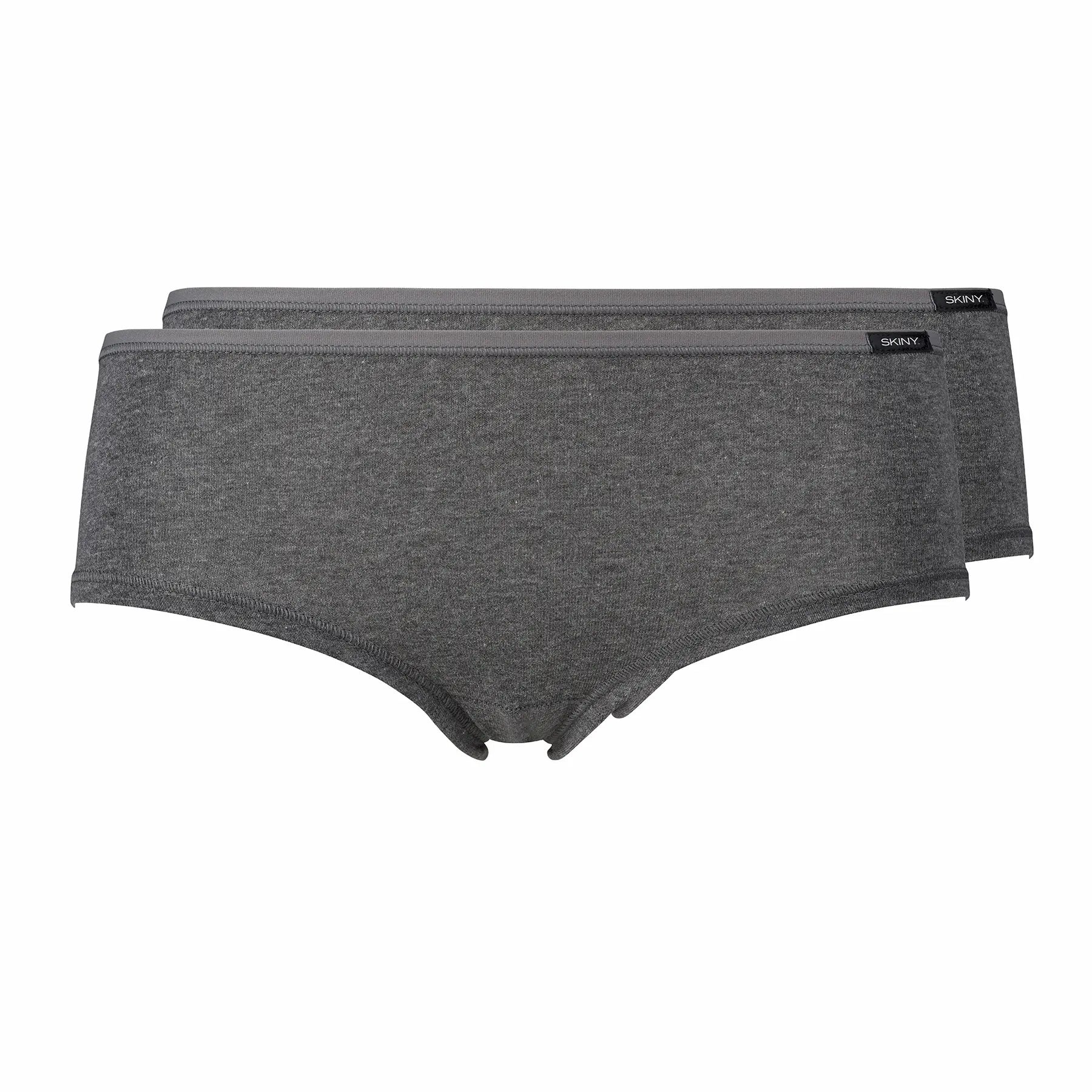Panty im 2er Pack aus der Basicwäsche-Serie COTTON ADVANTAGE von der Marke Skiny, Farbe: anthra melange, Produktfoto
