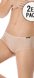 Panty im 2er Pack aus der Basicwäsche-Serie COTTON ADVANTAGE von der Marke Skiny, Farbe: skin, Seitenansicht