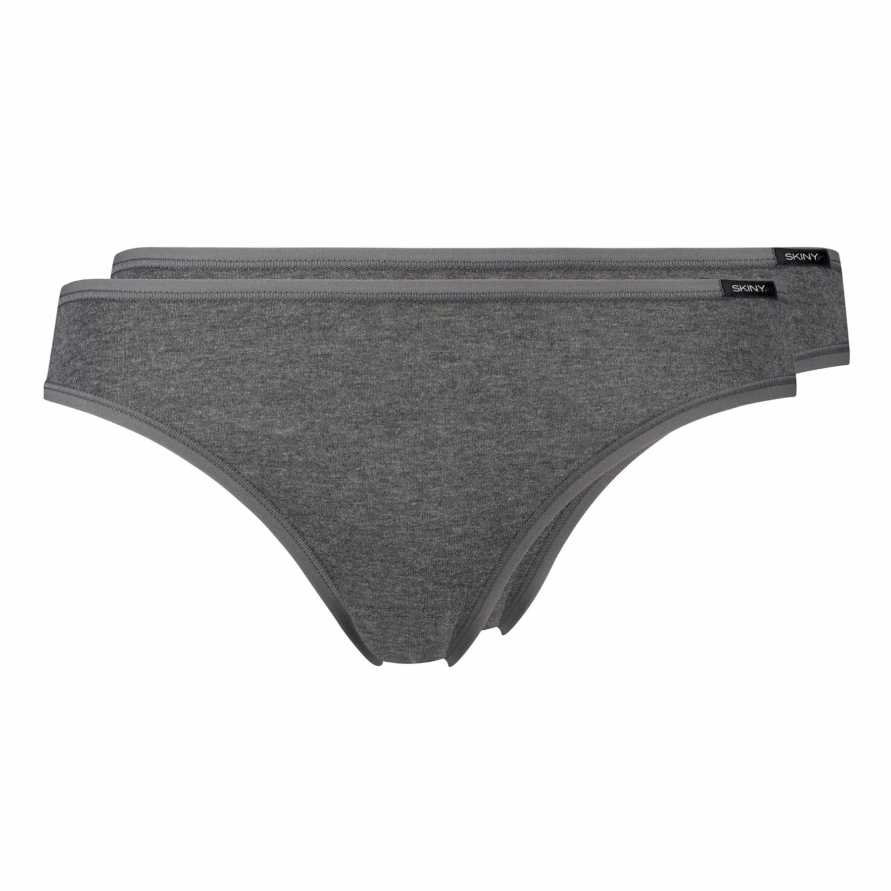 Rio Slip im 2er Pack aus der Basicwäsche-Serie COTTON ADVANTAGE von der Marke Skiny, Farbe: anthra melange, Produktfoto