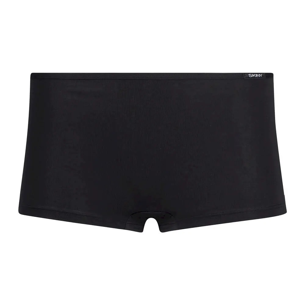 Boyleg Shorts aus der Damenunterwäsche-Serie COTTON ESSENTIALS von der Marke Skiny, Farbe: black, Produktfoto
