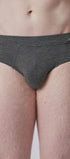 Brasil Slip aus der Unterwäsche-Serie COOLING DELUXE von der Marke Skiny men, Farbe: black stripes,Vorderansicht