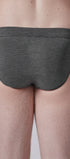 Brasil Slip aus der Unterwäsche-Serie COOLING DELUXE von der Marke Skiny men, Farbe: black stripes, Rückansicht