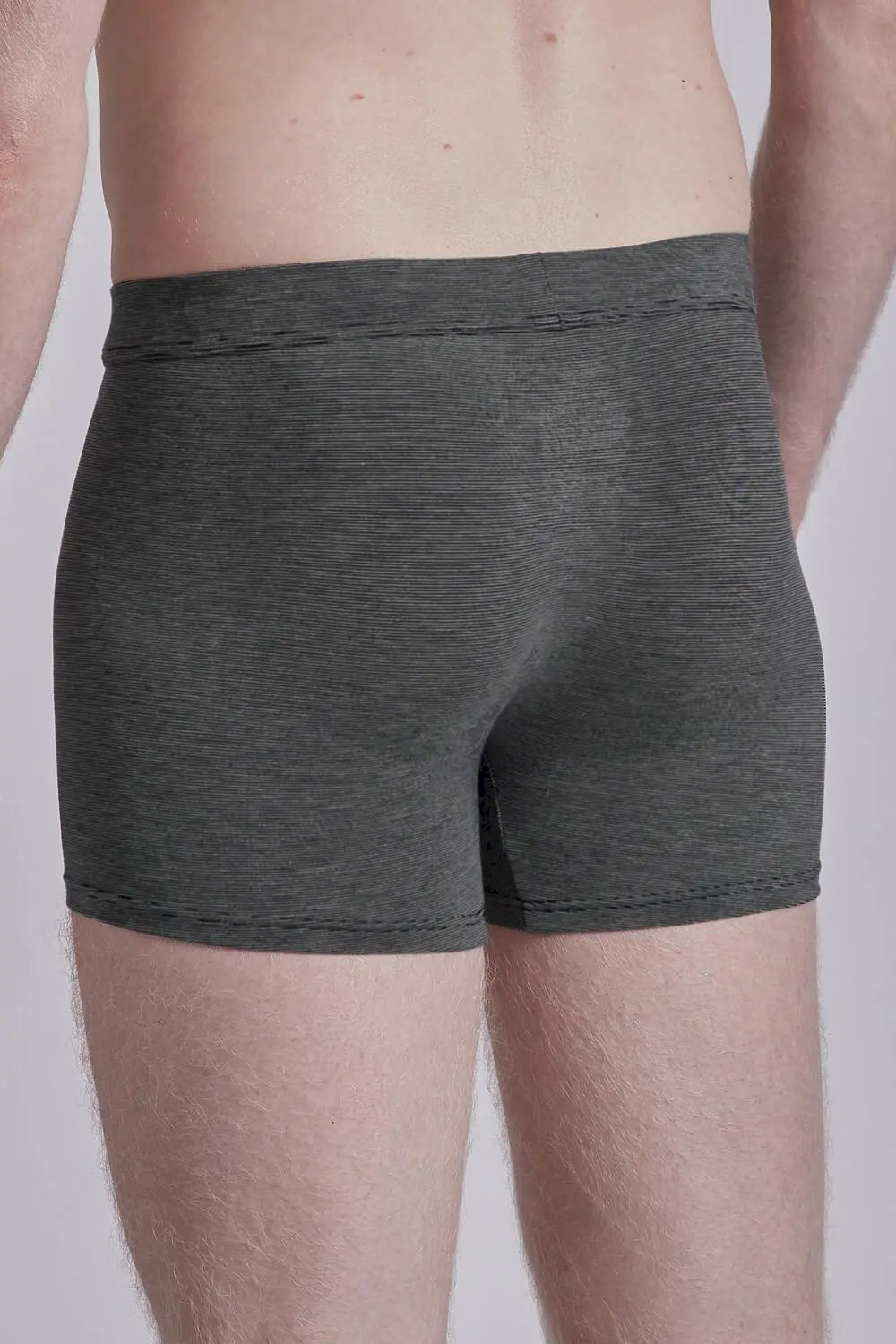 Pant long leg aus der Unterwäsche-Serie COOLING DELUXE Skiny men, Farbe: black stripes, Rückansicht