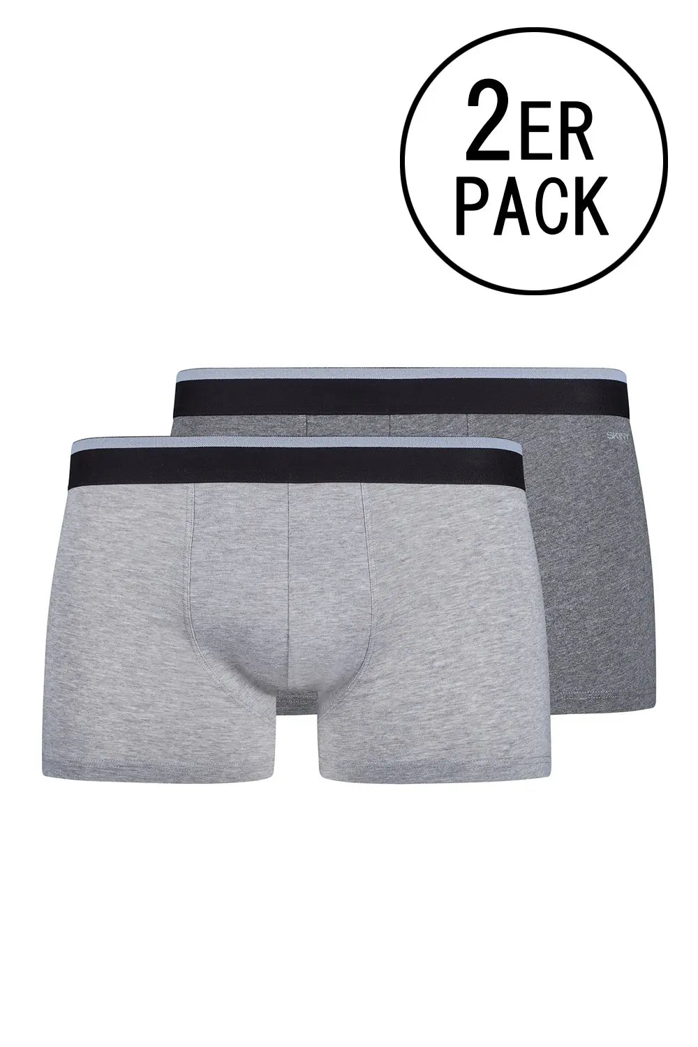 Pant im 2er Pack aus der Unterwäsche-Serie COTTON MULTIPACK von der Marke Skiny men, Farbe: melange fusion, Produktfoto