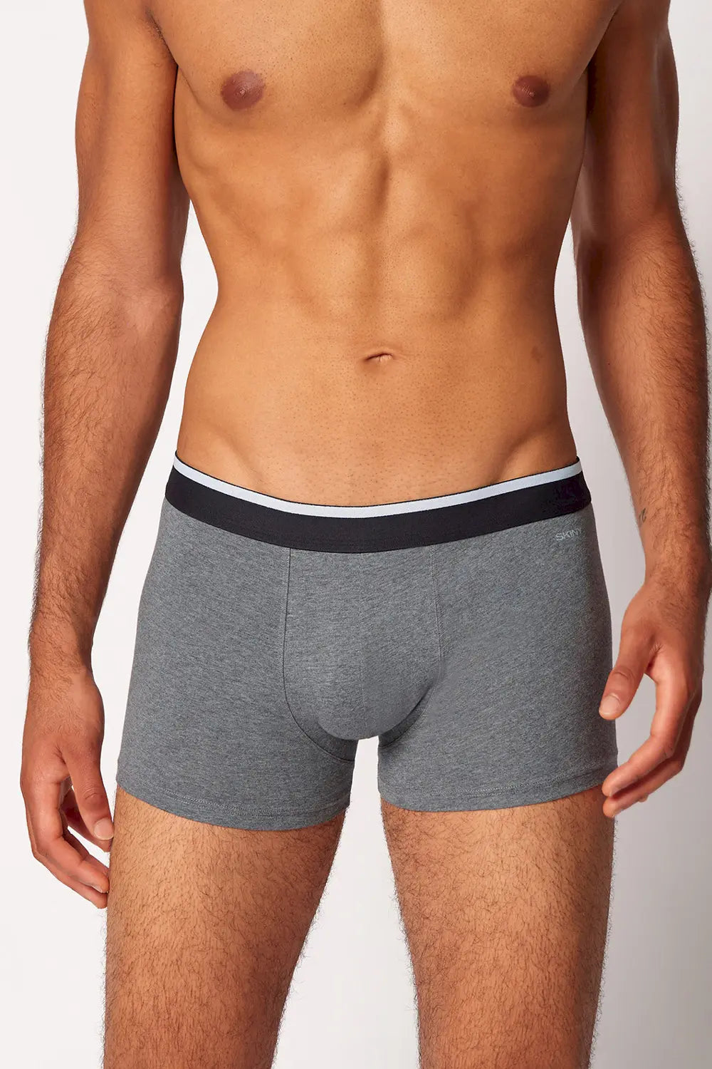 Pant im 2er Pack aus der Unterwäsche-Serie COTTON MULTIPACK von der Marke Skiny men, Farbe: melange fusion, Vorderansicht