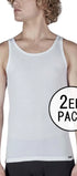 Tank Top im 2er Pack aus der Männershirt-Serie SHIRT MULTIPACK von der Marke Skiny men, Farbe: white, Vorderansicht