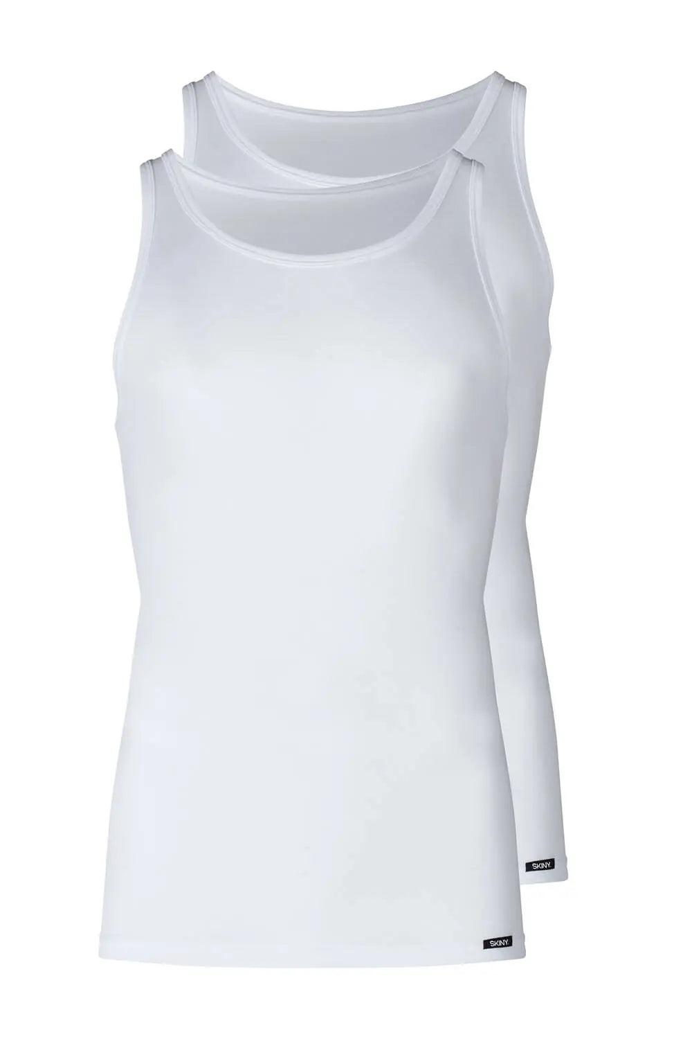 Tank Top im 2er Pack aus der Männershirt-Serie SHIRT MULTIPACK von der Marke Skiny men, Farbe: white, Produktfoto