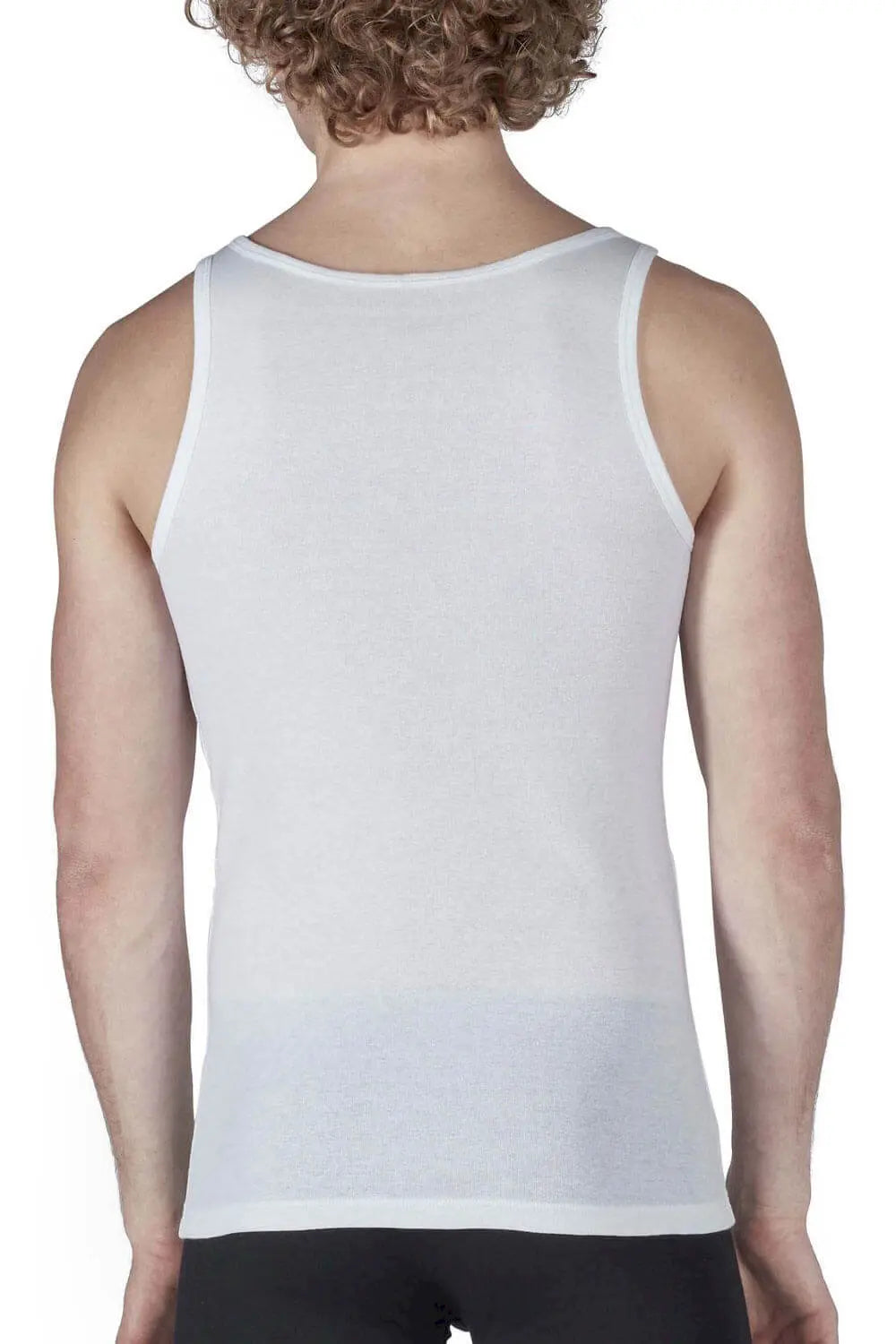 Tank Top im 2er Pack aus der Männershirt-Serie SHIRT MULTIPACK von der Marke Skiny men, Farbe: white, Rückansicht