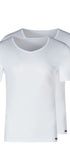V-Shirt im 2er Pack aus der Männershirt-Serie SHIRT MULTIPACK von der Marke Skiny men, Farbe: white, Produktfoto