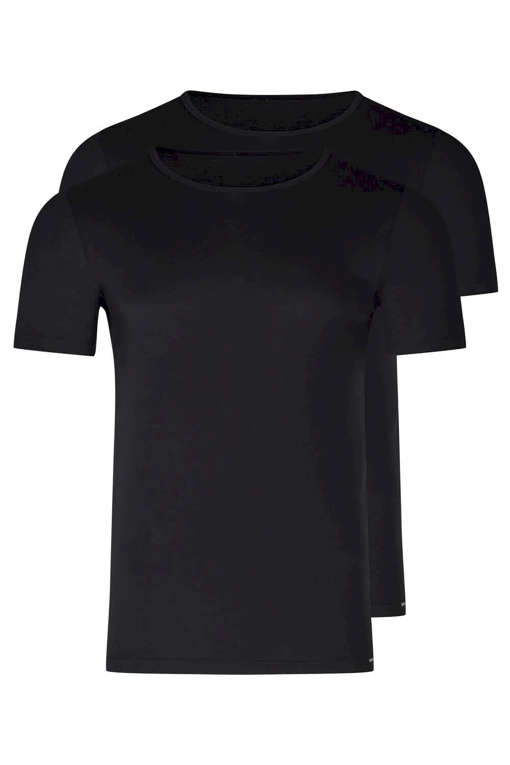 T-Shirt im 2er Pack aus der Männershirt-Serie SHIRT MULTIPACK von der Marke Skiny men, Farbe: black, Produktfoto