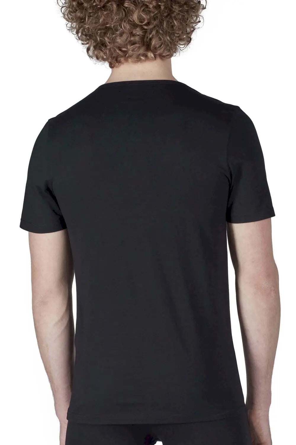 T-Shirt im 2er Pack aus der Männershirt-Serie SHIRT MULTIPACK von der Marke Skiny men, Farbe: black, Rückansicht
