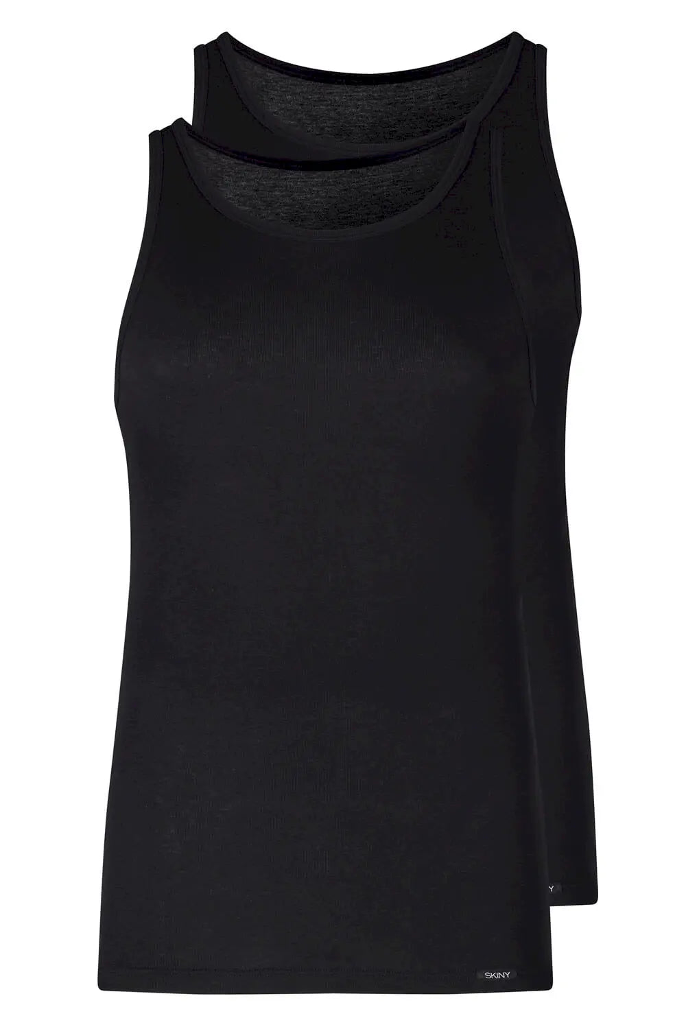Tank Top im 2er Pack aus der Männershirt-Serie SHIRT MULTIPACK von der Marke Skiny men, Farbe: black, Produktfoto