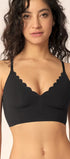 Bustier aus der soften Unterwäsche-Serie MICRO ESSENTIALS von der Marke Skiny, Farbe: black,Vorderansicht
