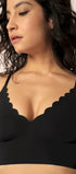 Bustier aus der soften Unterwäsche-Serie MICRO ESSENTIALS von der Marke Skiny, Farbe: black,Seitenansicht