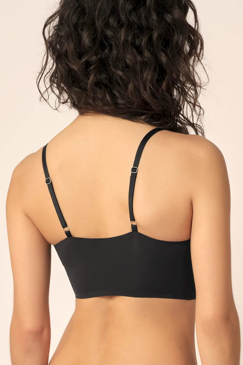 Bustier aus der soften Unterwäsche-Serie MICRO ESSENTIALS von der Marke Skiny, Farbe: black,Rückansicht