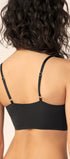 Bustier aus der soften Unterwäsche-Serie MICRO ESSENTIALS von der Marke Skiny, Farbe: black,Rückansicht