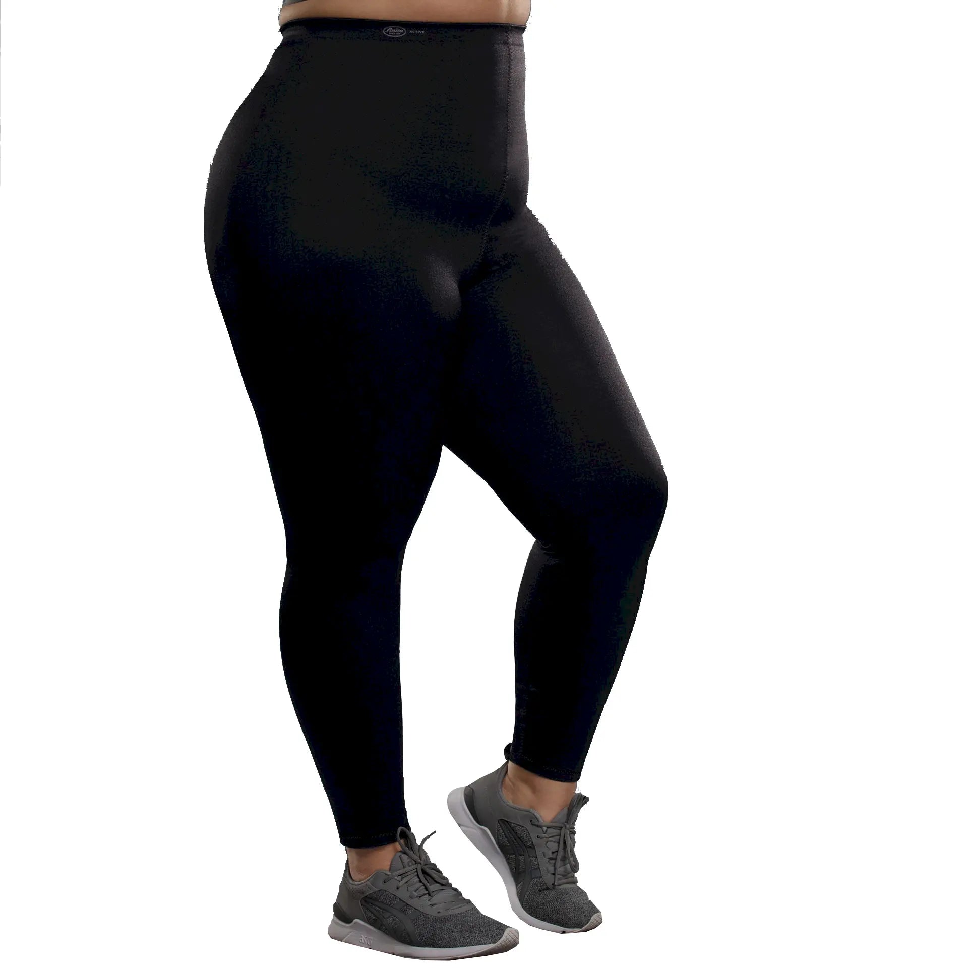 Lange Sporthose aus der Sportunterwäsche-Serie SPORT TIGHTS MASSAGE+ von der Marke Anita active, Farbe: schwarz, Produktfoto